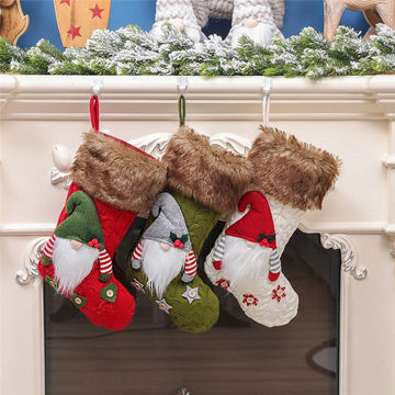 Knitted Faceless Big Christmas Candy Socks Decoration Pendant