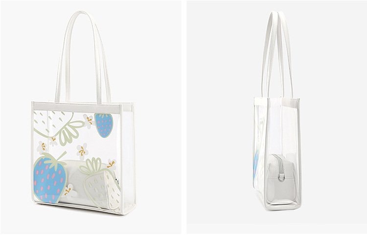 Summer Trasparent Jelly Large Capacity Shoudler Bags-STYLEGOING