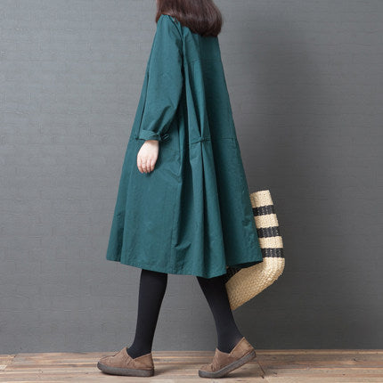 Fashion Plus Size Midi Shirts Cozy Dresses-Maxi Dresses-Free Shipping at meselling99