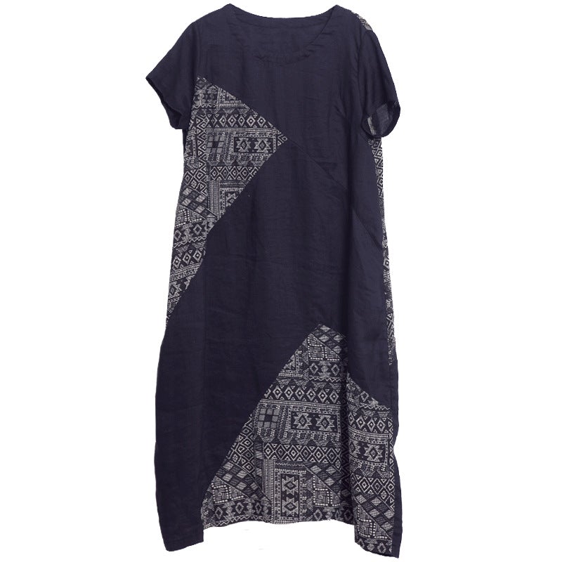 Vintage Summer Short Sleeves Long Dresses-Dresses-Free Shipping at meselling99