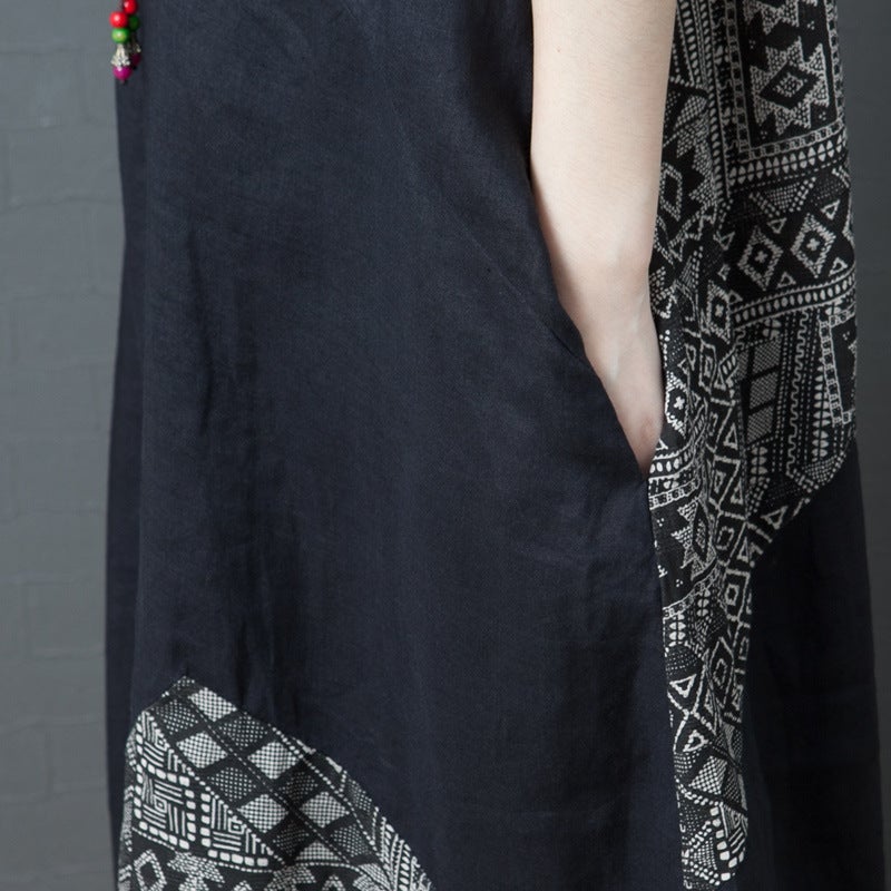 Vintage Summer Short Sleeves Long Dresses-Dresses-Free Shipping at meselling99