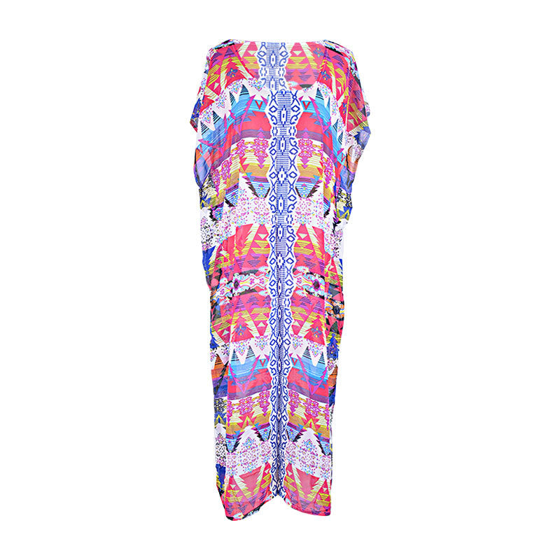 Summer Chiffon Floral Print Beach Bikini Cover Ups