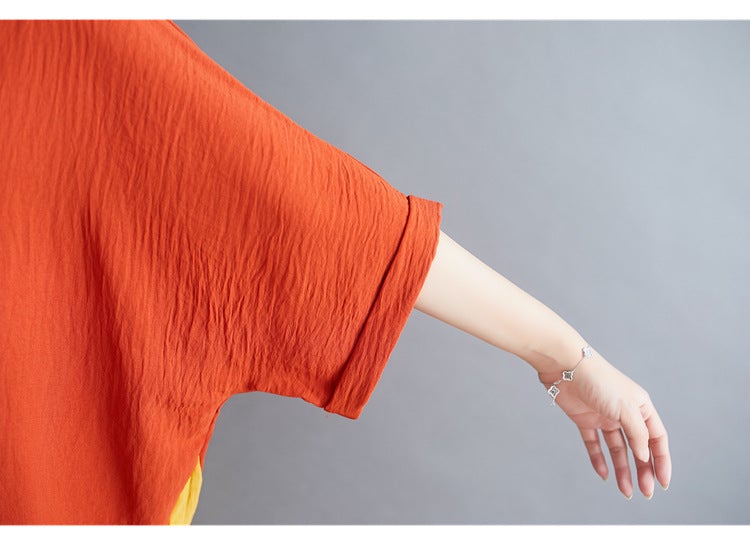 Summer Casual Linen Plus Sizes Midi Shirt Dresses-Dresses-Free Shipping at meselling99