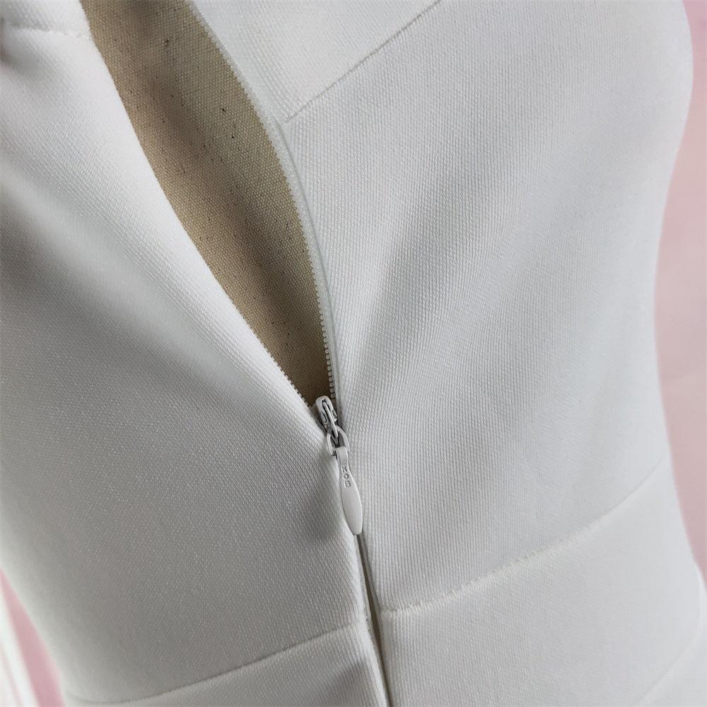 Sexy High Waist Round Neck Bodycon Dresses-Sexy Dresses-Free Shipping at meselling99