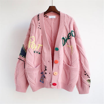 Women's Oversized Short Cardigan