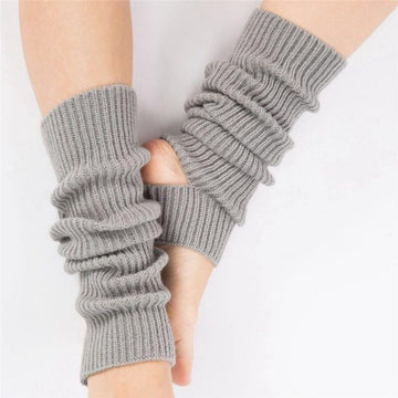 Solid Color Knitted Dance Yoga Training Long Socks