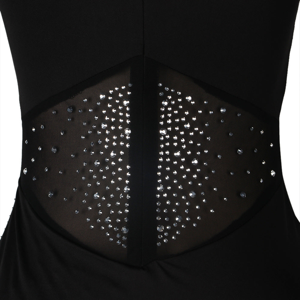 Sexy See Through Rhinestone Night Club Suits-Sexy Party Dresses-Free Shipping at meselling99