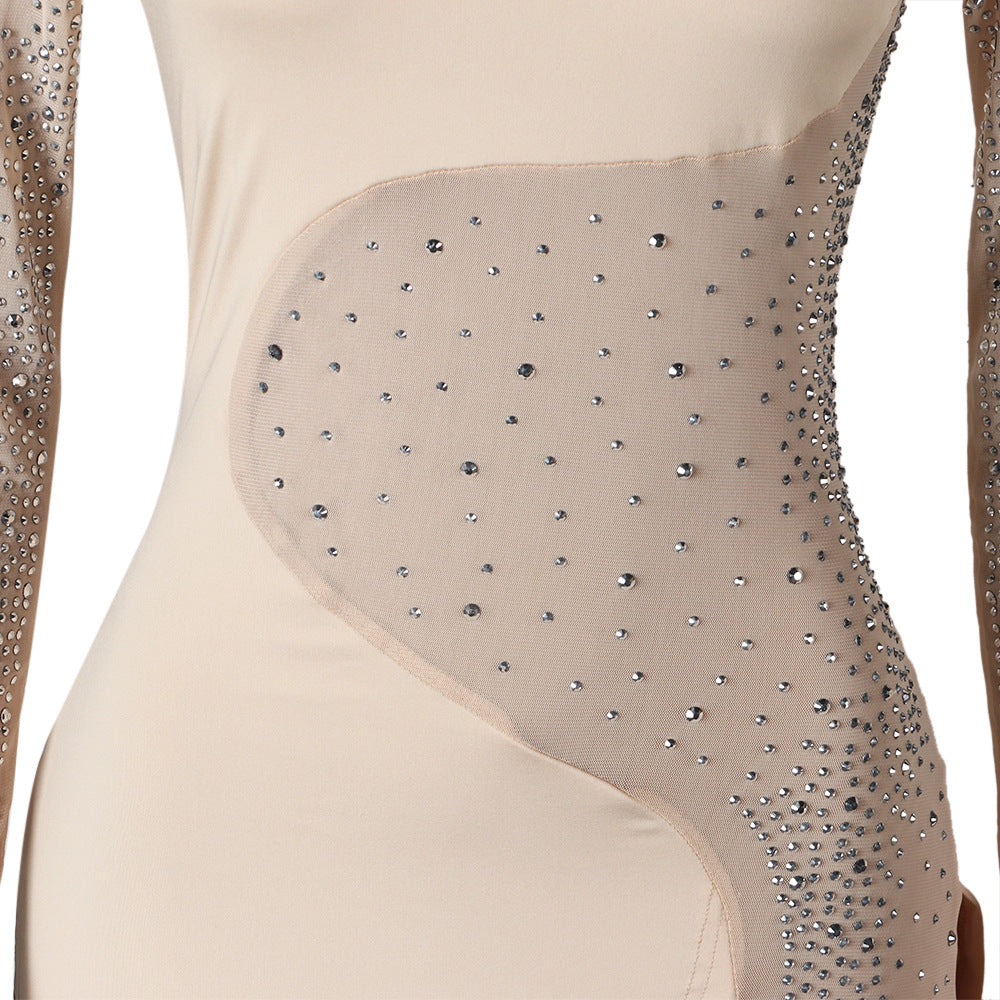Sexy See Through Rhinestone Night Club Suits-Sexy Party Dresses-Free Shipping at meselling99