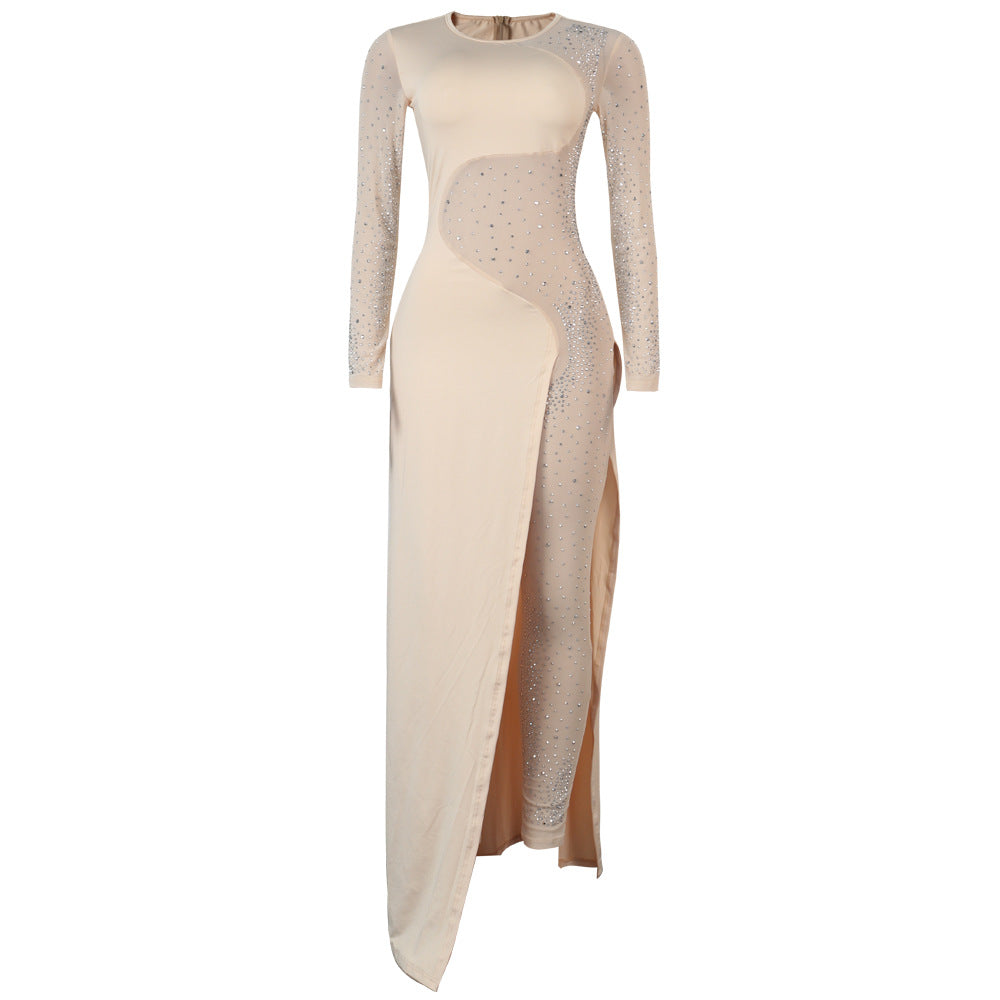 Sexy See Through Rhinestone Night Club Suits-Sexy Party Dresses-Free Shipping at meselling99