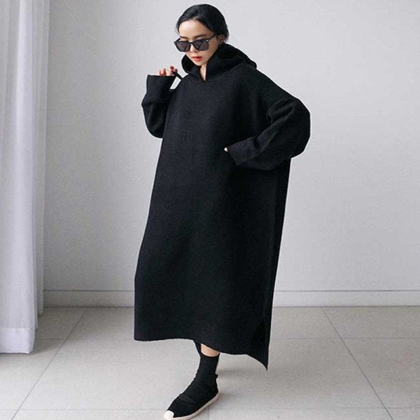 Women Loose Plus Sizes Pullover Sweaters-Cozy Dresses-Free Shipping at meselling99