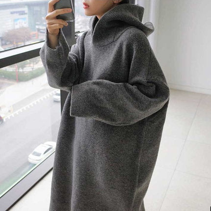 Women Loose Plus Sizes Pullover Sweaters-Cozy Dresses-Free Shipping at meselling99