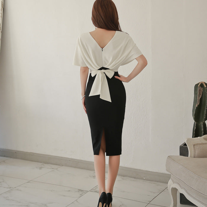Sexy V Neck Women Tight Dresses-Dresses-Free Shipping at meselling99