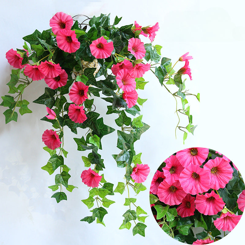Artificial Morning Glory Flowers – Fake Vine Flowers, Plastic Hanging Decor
