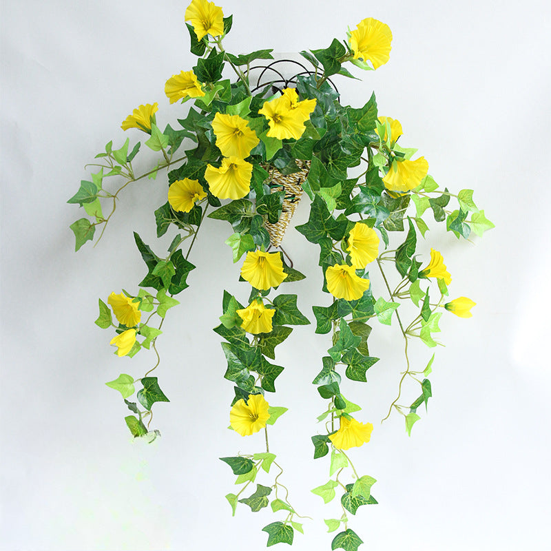 Artificial Morning Glory Flowers – Fake Vine Flowers, Plastic Hanging Decor