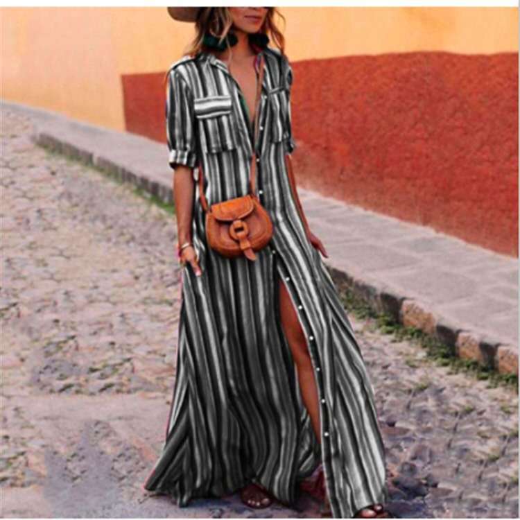 Plus Size Boho Maxi Dress – Flowy Long Bohemian Summer Dress for Women