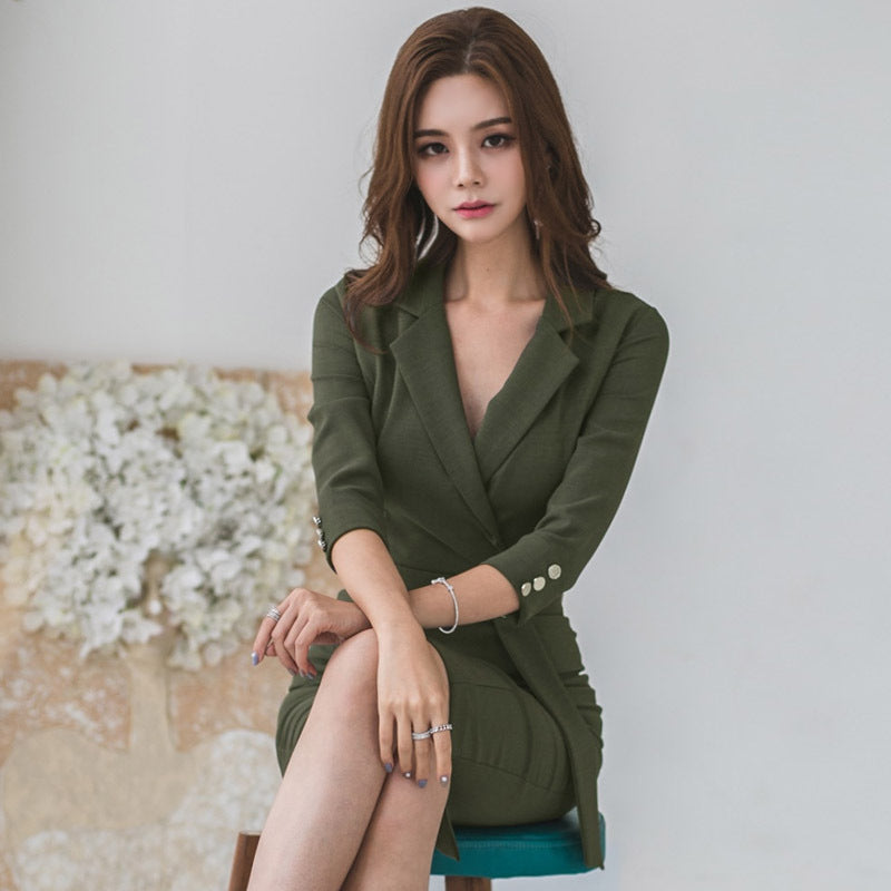 Sexy 3/4 Length Sleeves Women Sheath Dresses-Dresses-Free Shipping at meselling99