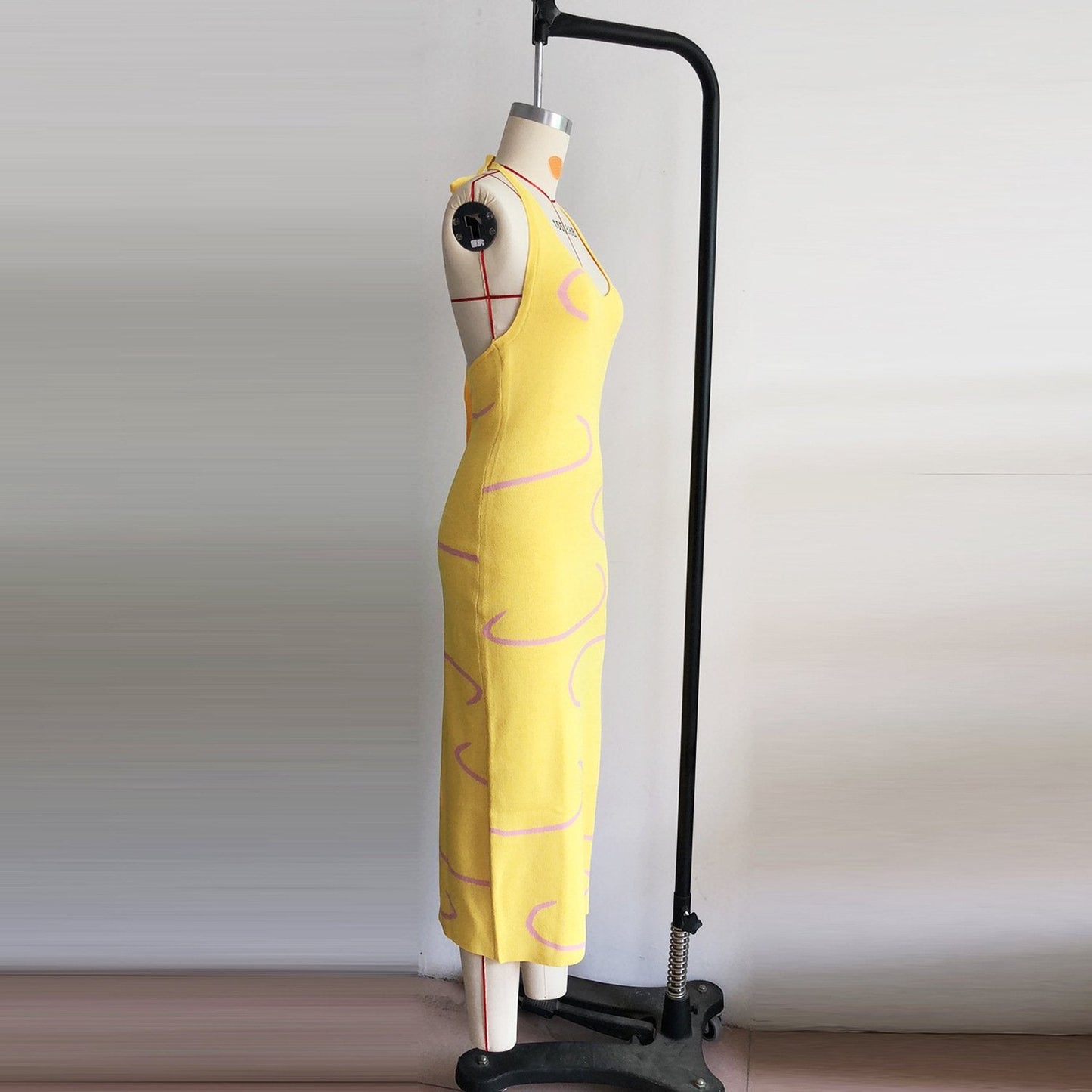 New Fashion Sexy Knitting Backless Halter Long Dresses-Sexy Dresses-Free Shipping at meselling99
