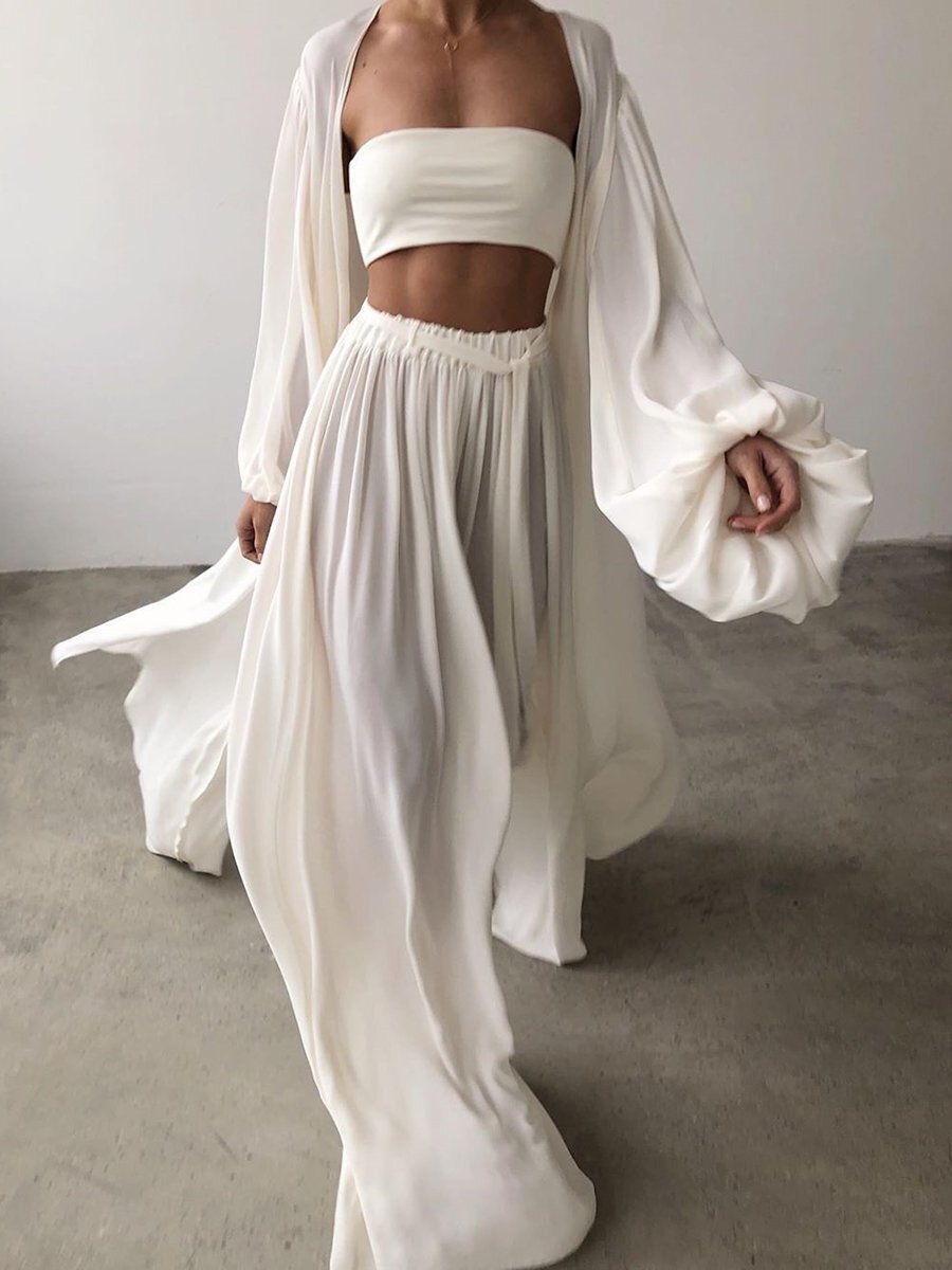 Women's Spring Summer Outfits – Sexy 3-Piece Outerwear Set