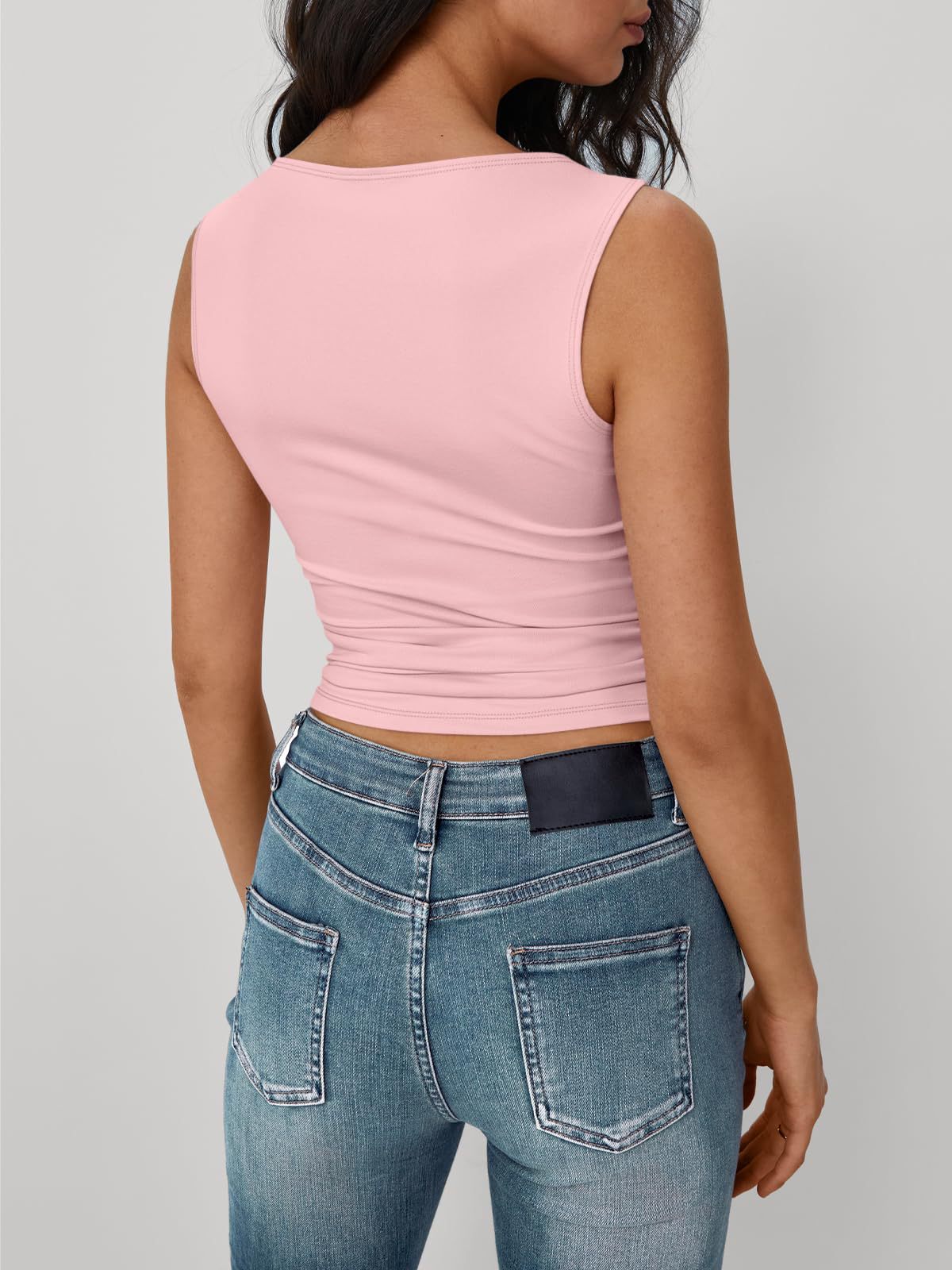 Sleeveless Crop Top – Sexy Fitted Tank for Women