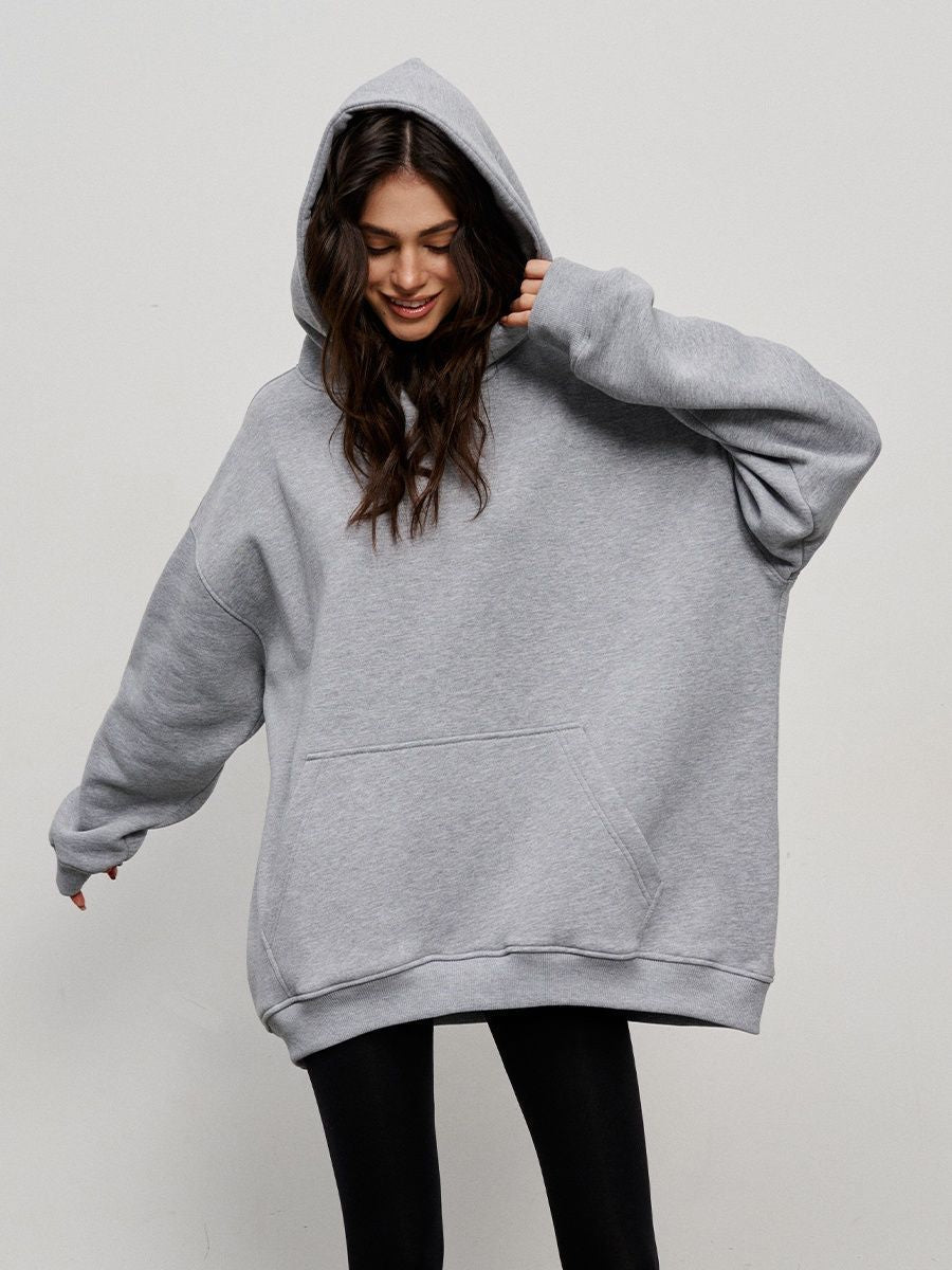 Casual Fall Winter Pockets Hoodies