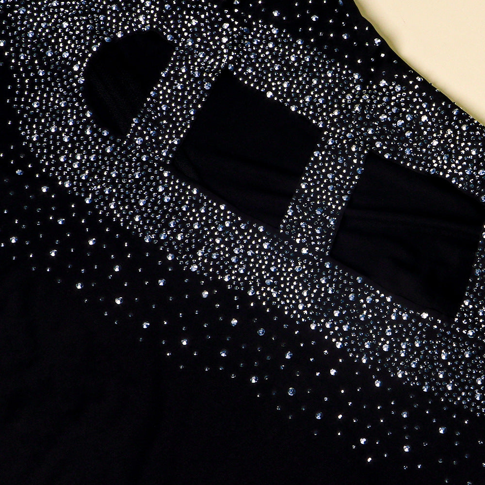 Sexy Long Sleeves Diamond Night Club Dresses-Sexy Dresses-Free Shipping at meselling99