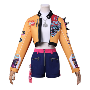 K-POP Demon Hunter Girl Group Cosplay Costume – Lumimira Zoey Outfit