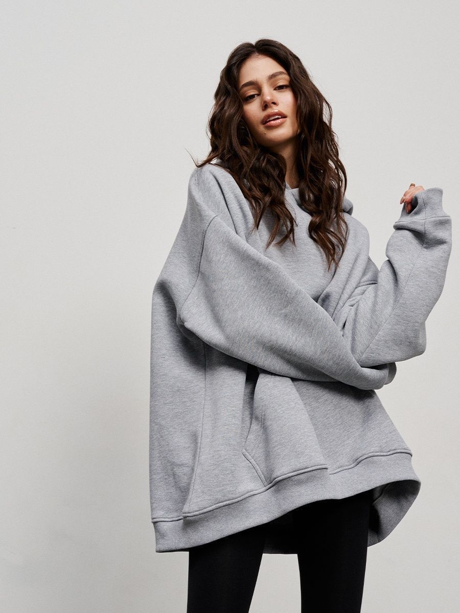 Casual Fall Winter Pockets Hoodies