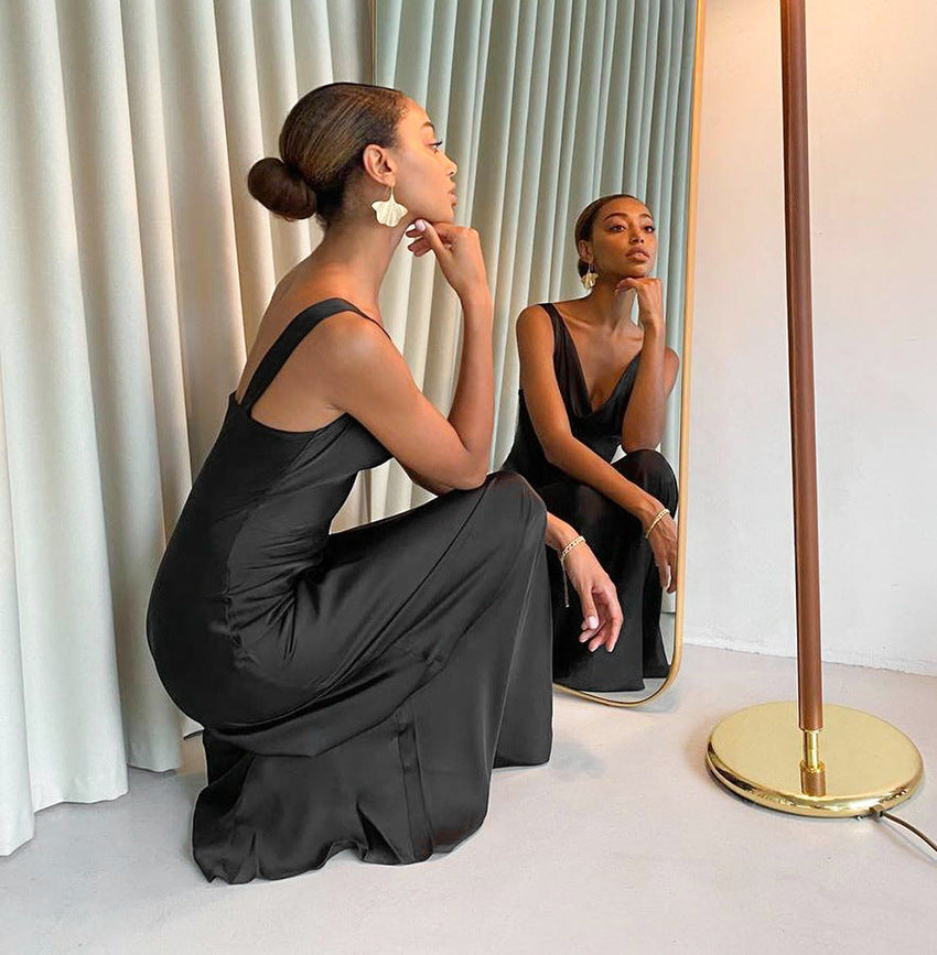 Summer Backless Long Back Party Dresses-Dresses-Free Shipping at meselling99