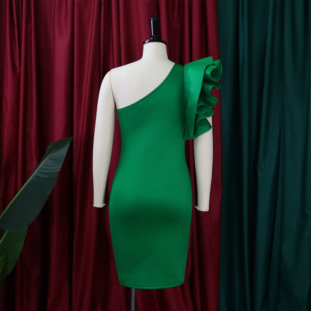 Summer One Shoulder Sexy Party Dresses for Women-Dresses-Free Shipping at meselling99