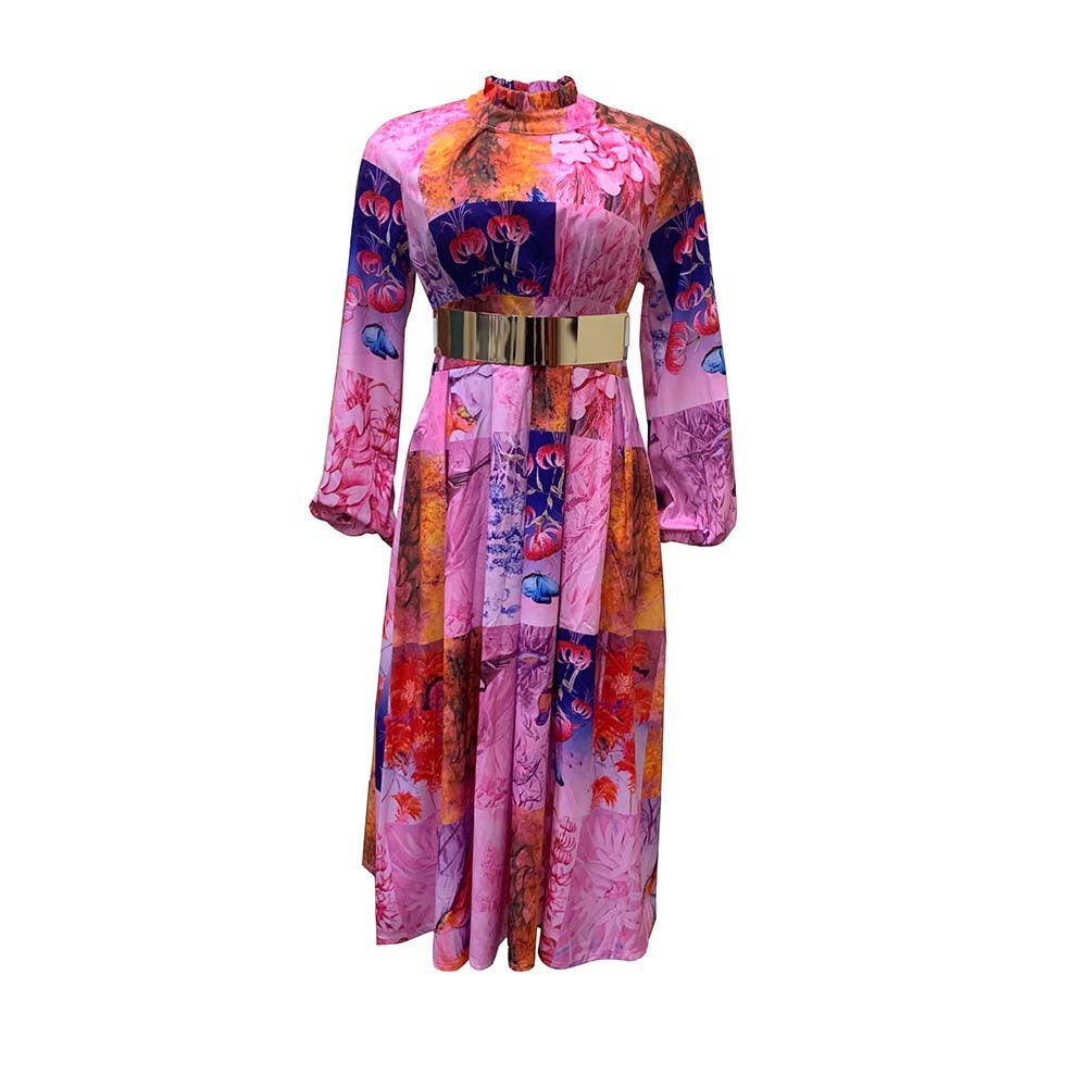 Women High Waist Plus Sizes Women Party Dresses-Dresses-Purple-S-Free Shipping at meselling99