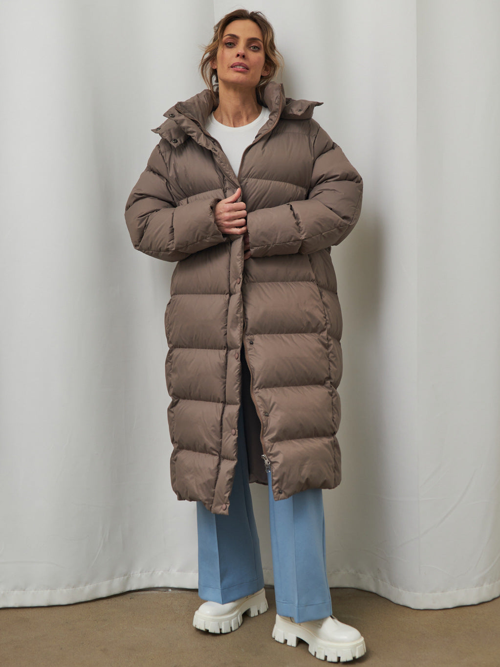 Fashion Luxury Warm Long Down Jackets for Women