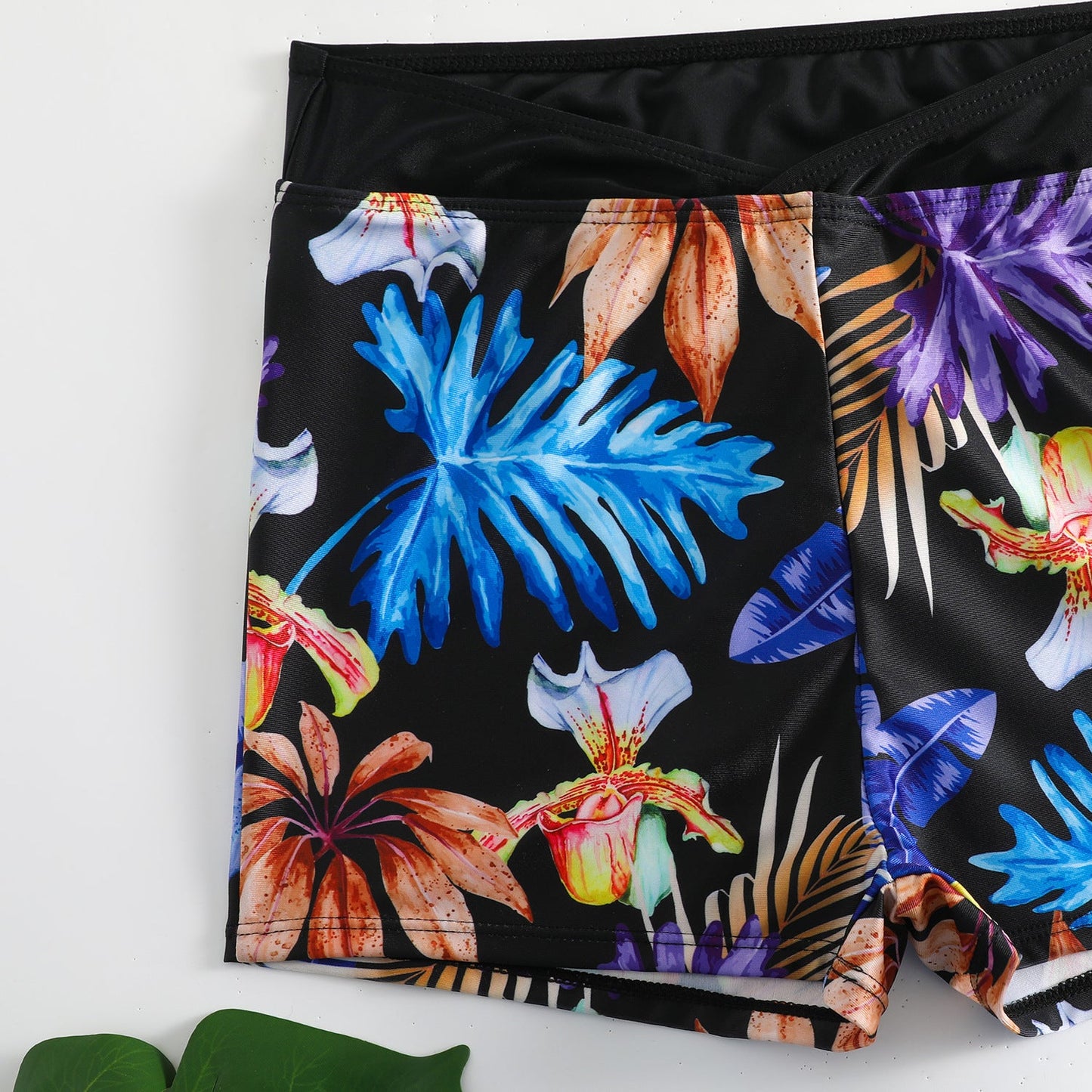 Sexy Floral Print Summer Boxer Swimsuits
