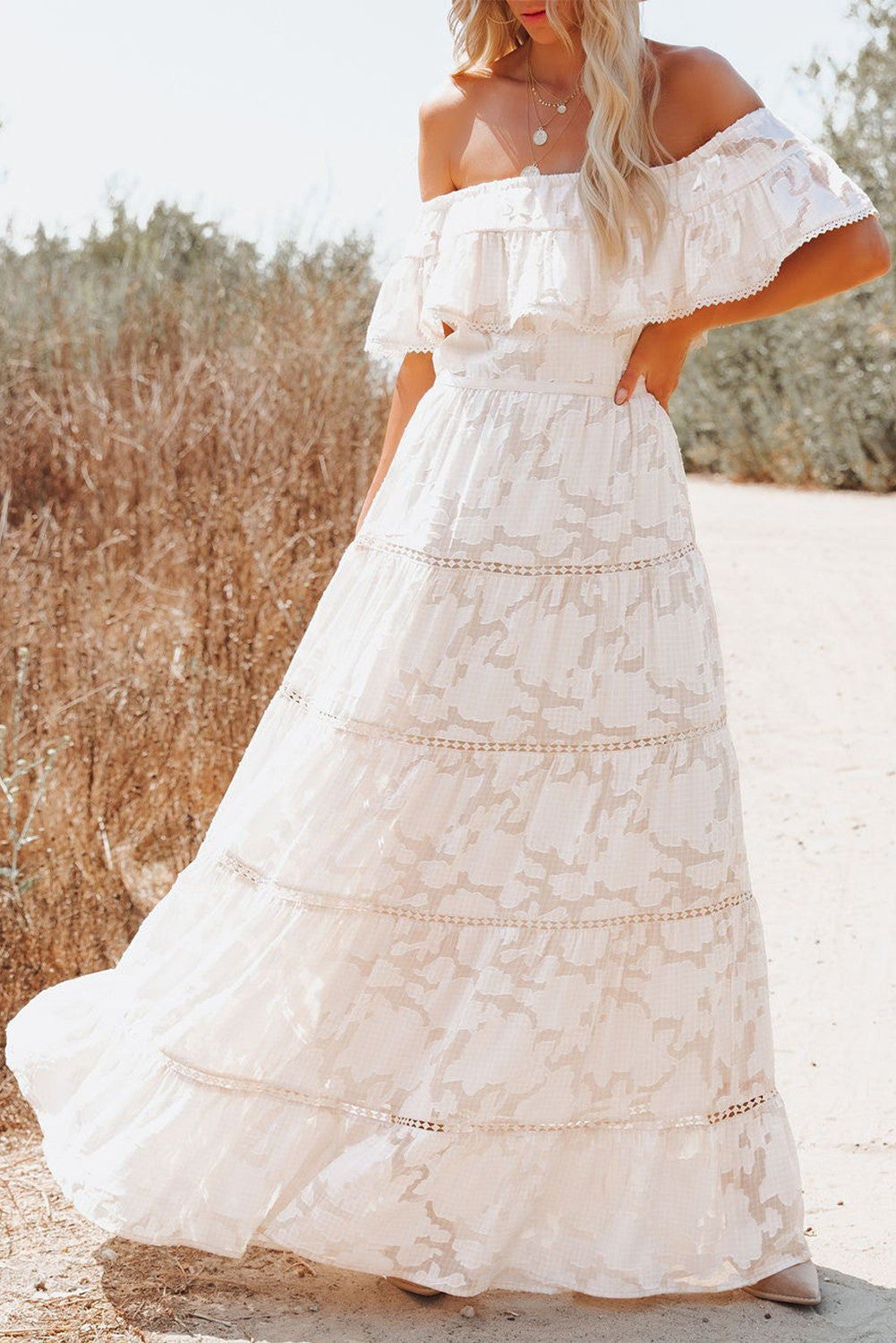 Sexy Off The Shoulder Elegant Long Dresses-Dresses-Free Shipping at meselling99