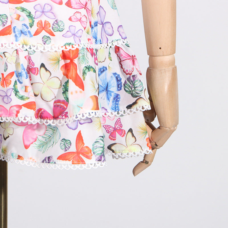 Summer Boho Vacation Style Top & Skirt Set