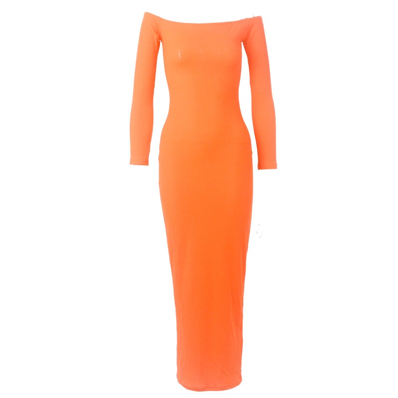 Sexy Off The Shoulder Backless Long Dresses-Dresses-Free Shipping at meselling99
