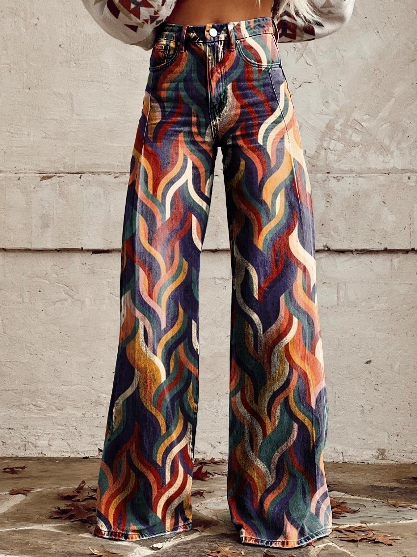Plus Size Women's Flared Jeans