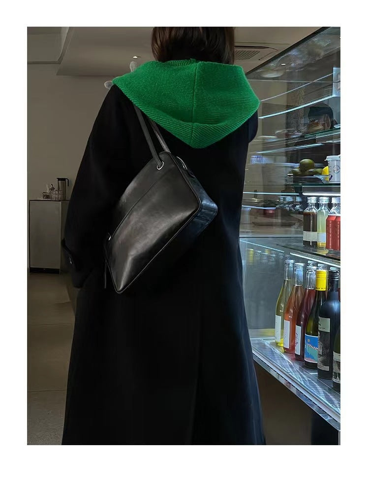 Women's Knit Hooded Cape Scarf 2pcs/set