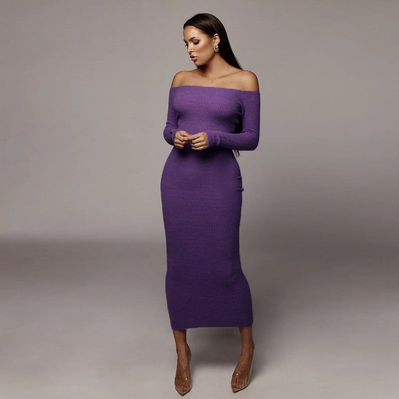Sexy Off The Shoulder Backless Long Dresses-Dresses-Free Shipping at meselling99