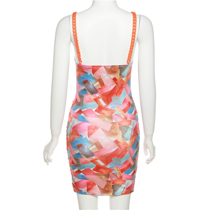 Sexy Backless Straps Summer Tight Dresses--Free Shipping at meselling99