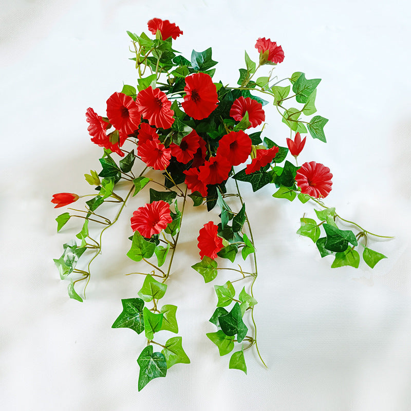 Artificial Morning Glory Flowers – Fake Vine Flowers, Plastic Hanging Decor