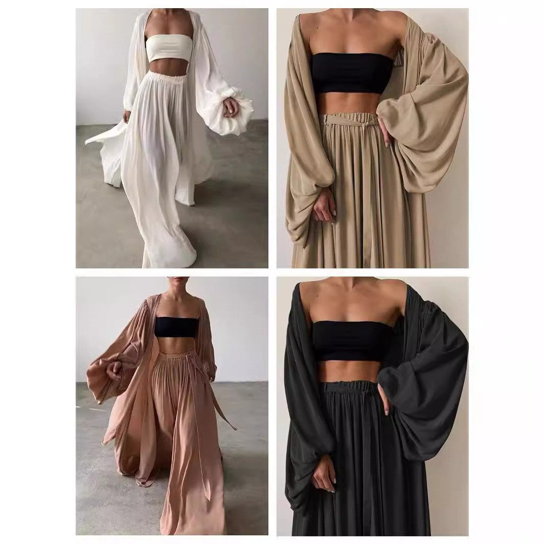Women's Spring Summer Outfits – Sexy 3-Piece Outerwear Set