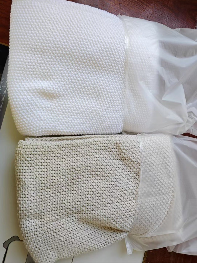 Knit Blanket – Cozy Office & Sofa Throw for AC Naps, Travel, and Home