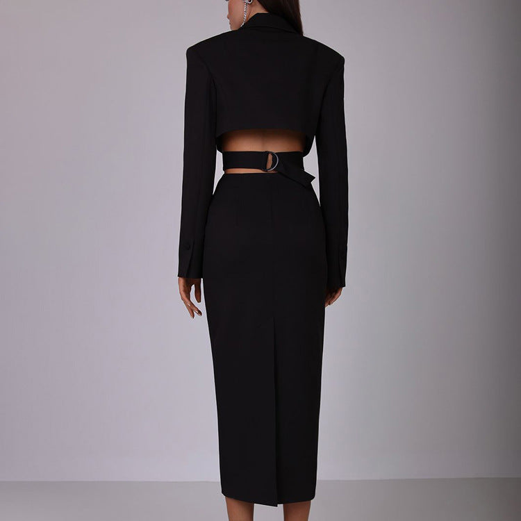 Women's Cutout Blazer Office Dress