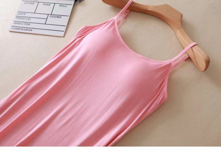Casual Comfortable Built in Bra Homewear