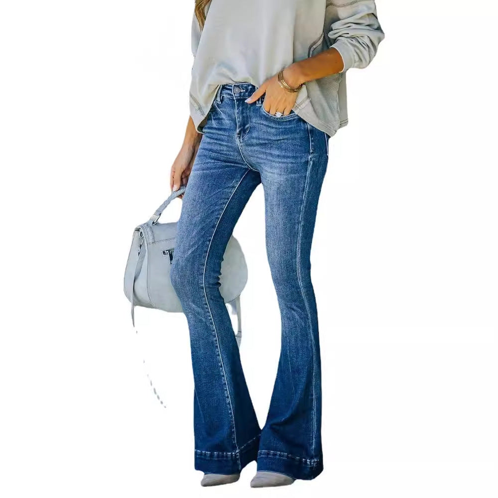 Fashion Women Trumpet Jeans