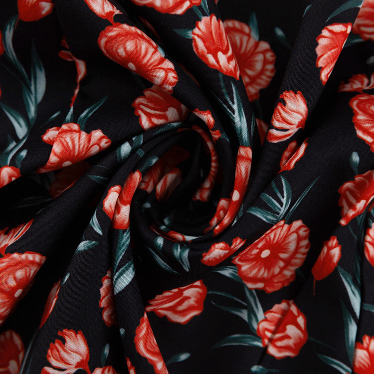 Women's Elegant Floral Print Dress