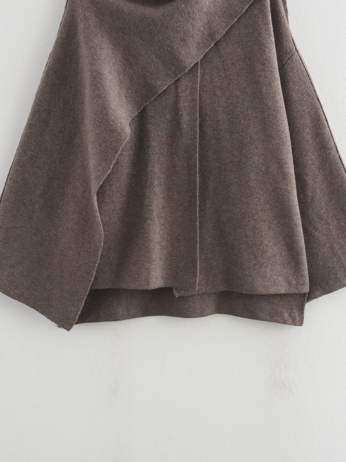 Spring Asymmetrical Scarf Short Loose Knit Coat Jacket
