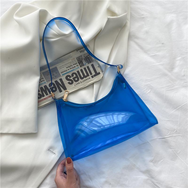 Fashion Summer Trasparent Jelly Handbags-STYLEGOING
