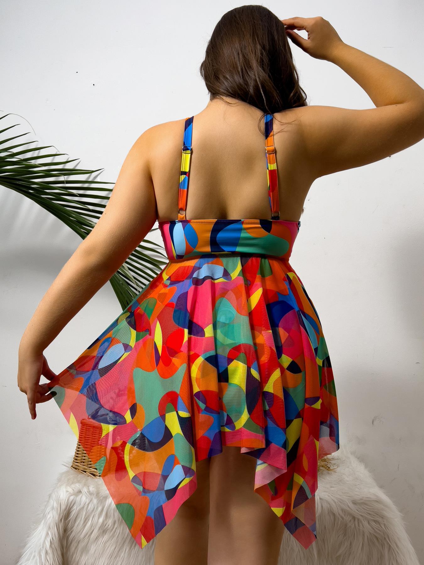 Plus Size High-Waisted Bikini Suits