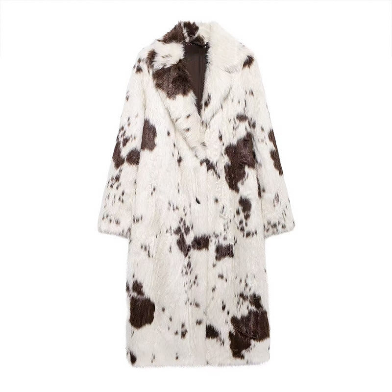 Women's Winter Fashion Eco-Friendly Fur Jacket Coat
